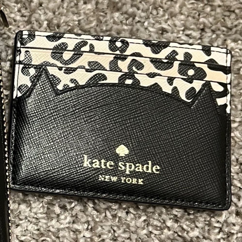 Kate Spade Meow Cat Small Slim Card Holder Case Wallet